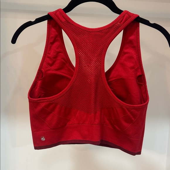 Zella Red Racerback Mesh-Back Sports Bra - Picture 2 of 3